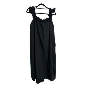 Tuckernuck Hyacinth House Black Maria MIDI Dress Md